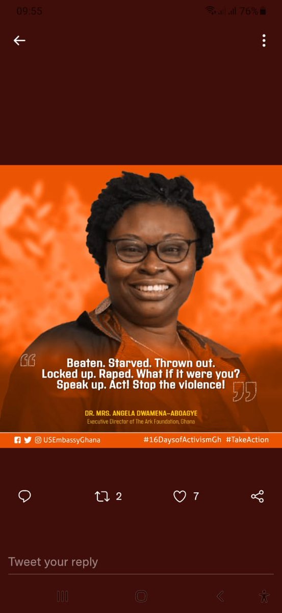 arkfoundationgh's tweet photo. @USEmbassyGhana
#16DaysofActivismGh
#OrangeTheWorld https://t.co/jLzQfw7KuE
