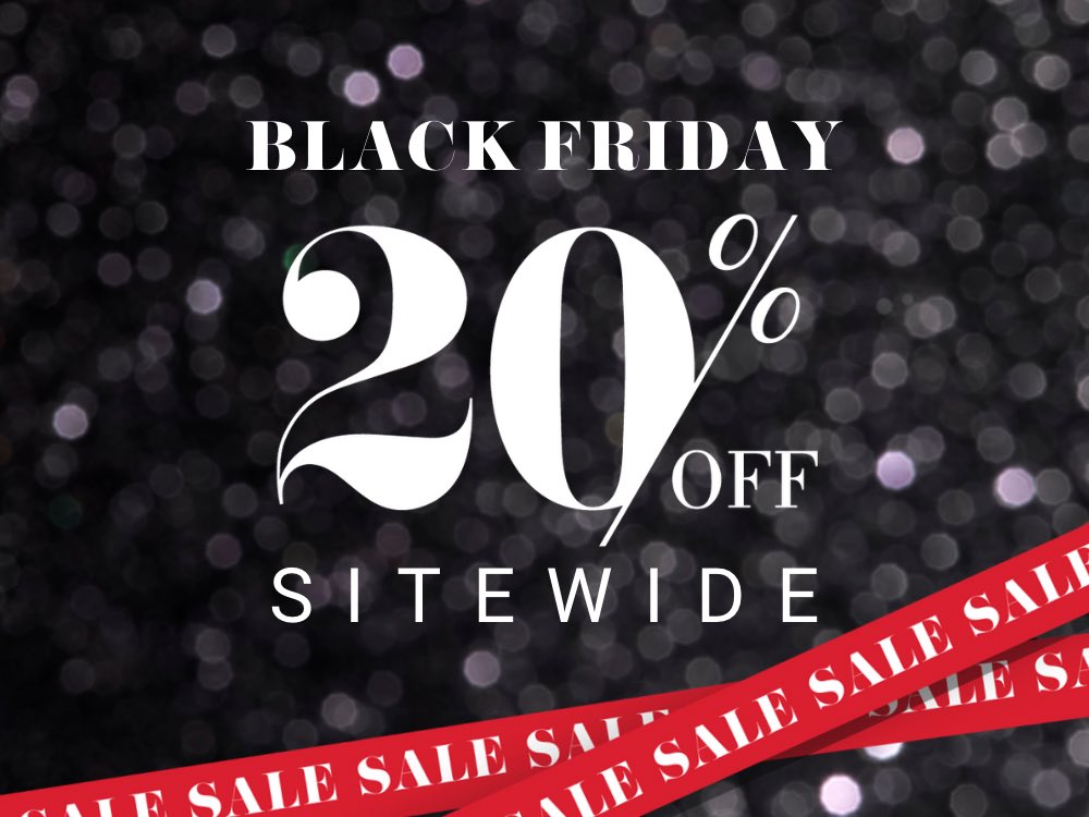 BLACK FRIDAY JUST GOT BIGGER!
 
Use code BLACKFRIDAY2021 when you checkout to get 20% off across the site.

Whether you're picking out that special Christmas gift, or just treating yourself, you can shop to your heart's content and take 20% off all items when you shop online.