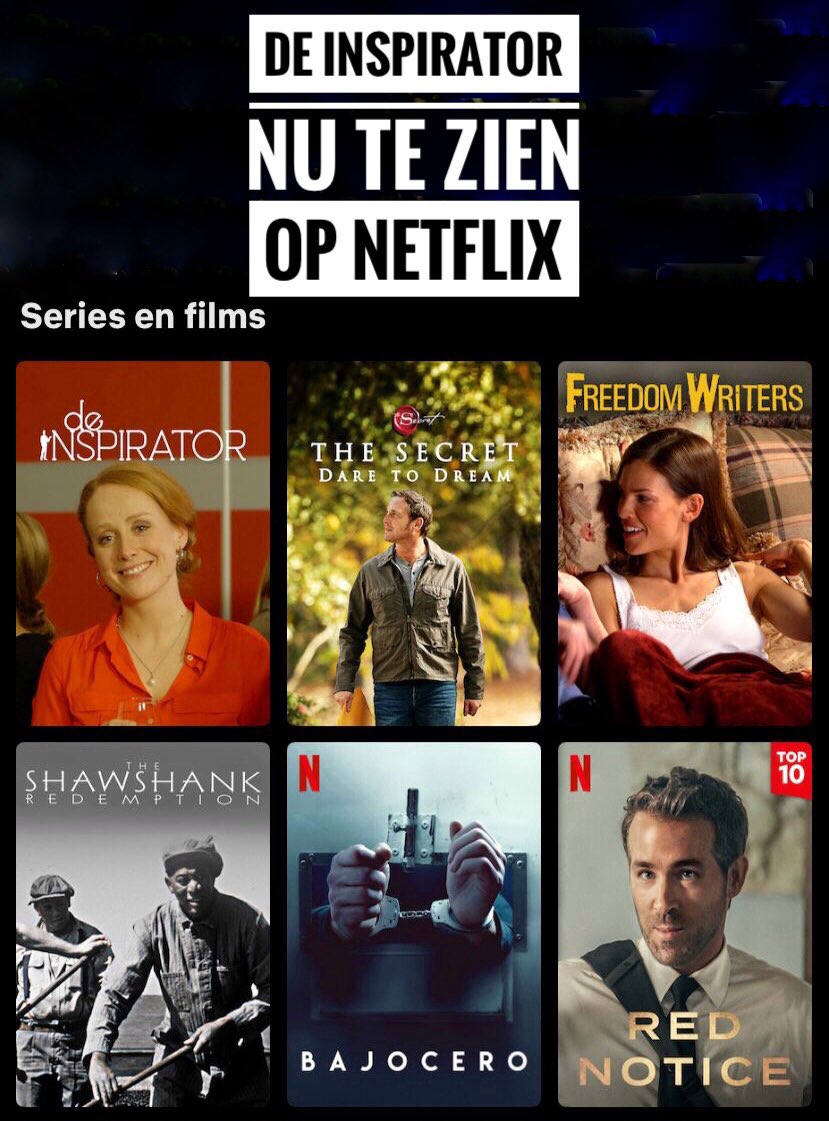 HansBreetveld's tweet photo. Beste filmvrienden! 
Deze week kregen we een mooi bericht van onze distribiteur Alex ter Beek :  The Inspirator is in de US op diverse platformen beschikbaar Daarnaast is de film ook opgenomen in een speciale contentactie van Netflix. #verandermanagement #zingeving #leergang https://t.co/Depw3UYAUC