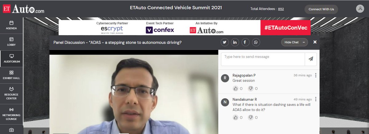ETAuto's tweet photo. Accidents with autonomous vehicles include about 85% issues because of driver errors, the rest 15% are due to lack of infrastructure:  Anuj Kapuria, Founder &amp; CEO, Hi-Tech Robotic Systemz at #ETAutoConVec

Join Now: https://t.co/tbURxo5t5B https://t.co/ALZnG7AIp8