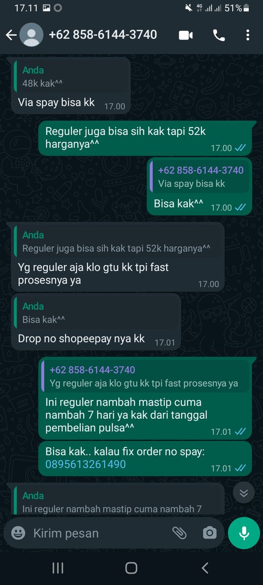 appstore_lili's tweet image. THREAD PENIPU
•
•
•
•
•

Guys tolong kalau ada nomor ini ngehubungin beli pulsa tolong block aja oke.