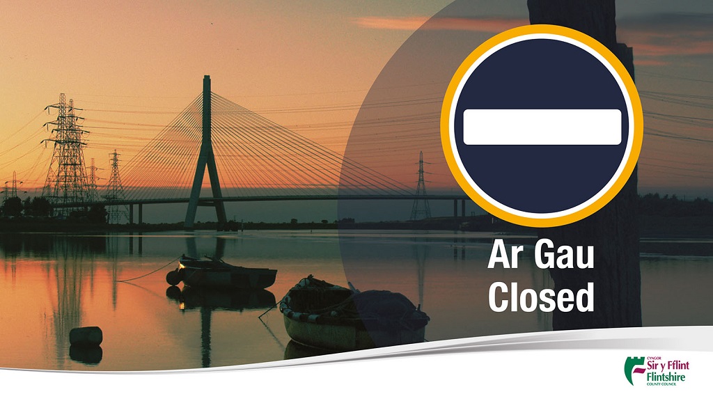 ❗️ The Flintshire Bridge (A548) will be CLOSED from 1️⃣1️⃣am   today (Friday 26 November) due to high wind warnings ❗️