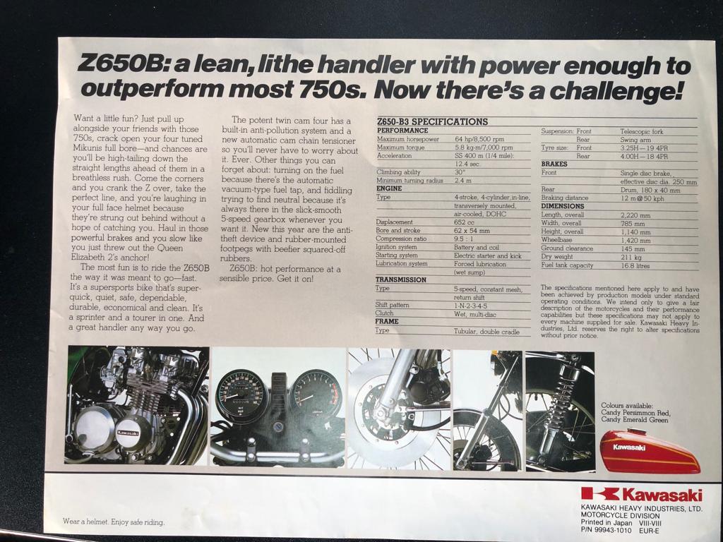 SC0lin's tweet image. Love motorcycles and classic brochures. The art of copywriting has definitely evolved though - can't see "crack open your four tuned Mikunis full bore" getting signed off these days! I 😂 👊✊💥