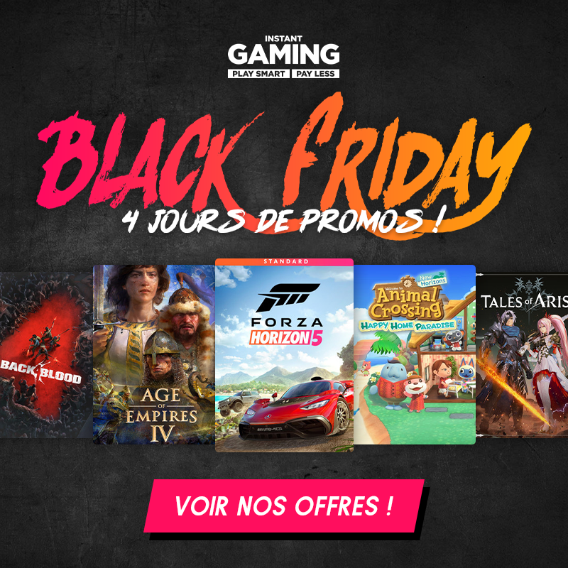Agorapolis's tweet photo. C'est le #BlackFriday chez notre partenaire @InstantGamingFR ! Des promos sur vos jeux préférés !

Pour en profiter c'est ici 🎮 : 
https://t.co/8oholFrOmq https://t.co/UnRChw7qBB