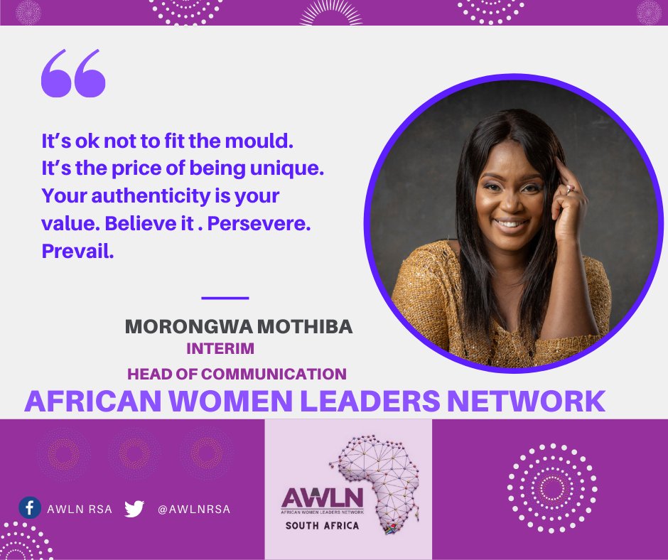 AWLNRSA1's tweet photo. This is the ALWN Head of Communications: Morongwa Mothiba
An advocate for women & girls, gender equality, & empowerment, she brings 18 years of Activism & youth leadership to the AWLN Communications. Former NEC Member of South African Youth Council.
#Africa #AWLN #AWLNSA https://t.co/KkKnPxmnAd
