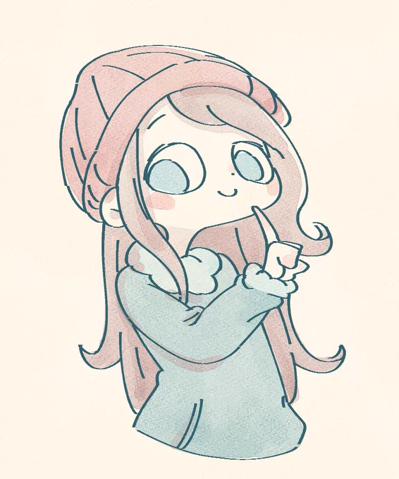 赤いニット帽 