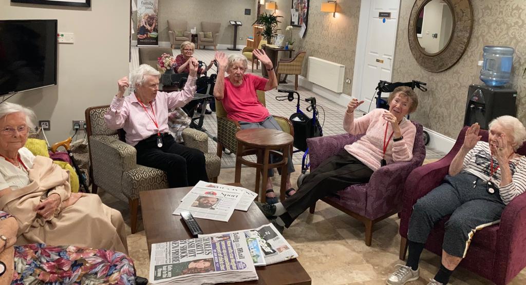 PineMartinCare's tweet photo. Team Golden Girls won today’s quiz challenge! Great job girls! https://t.co/cGPgWN4slR