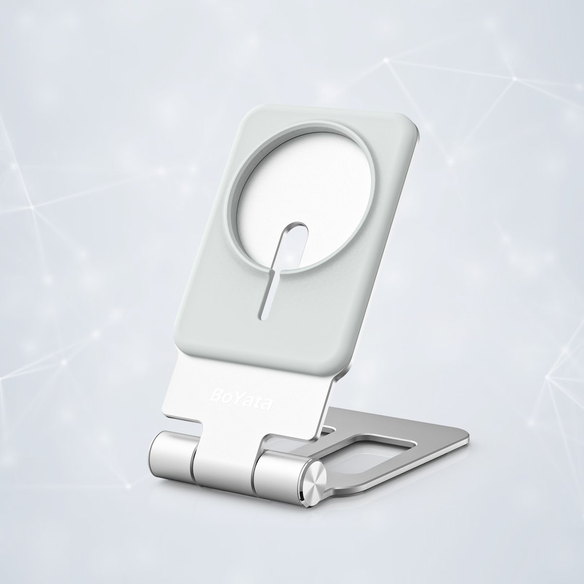 BoyataInc's tweet photo. The Charger Stand for MagSafe is a perfect product for our apple fans.  😍 
 
Not only it can keep your MagSafe in the fixed place but also it is a great phone stand for your iPhone. 📱💖

#phonestand #stands #magsafe #charger #magsafecharger #office #office #apple #iPhone https://t.co/7JbFBBgoI8