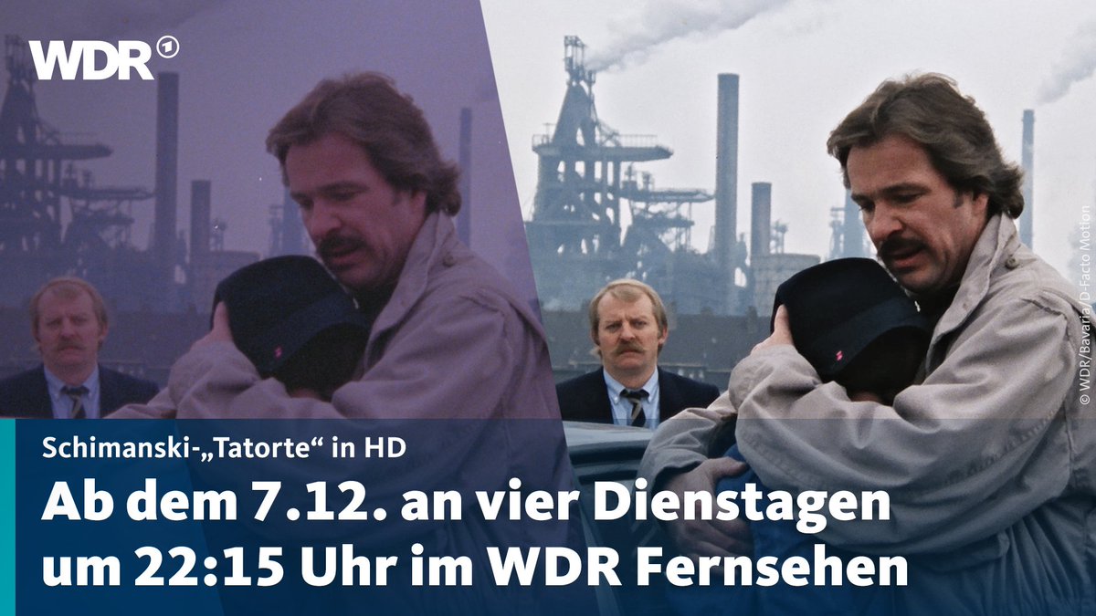 „Die Akte Schimanski“ gibt spannende Einblicke in die Entstehung des #Tatort-Kommissars und lässt auch seine Erfinder zu Wort kommen. Die #Schimanski-"Tatorte" und die Dokumentation sind nach Ausstrahlung jeweils 90 Tage lang in der #ARDMediathek zu sehen. (2/2)