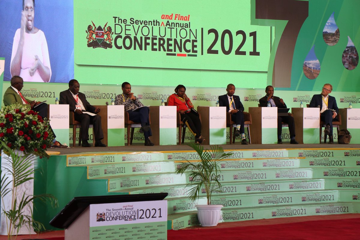 NemaKenya's tweet photo. NEMA DG Mamo B. Mamo today participated in the 7th #DevolutionConference2021 at Makueni Boys, Makueni County on a session on ,"Effective Waste management and climate change to enhance livelihoods" @Environment_Ke ... https://t.co/Qrm52i0JsW