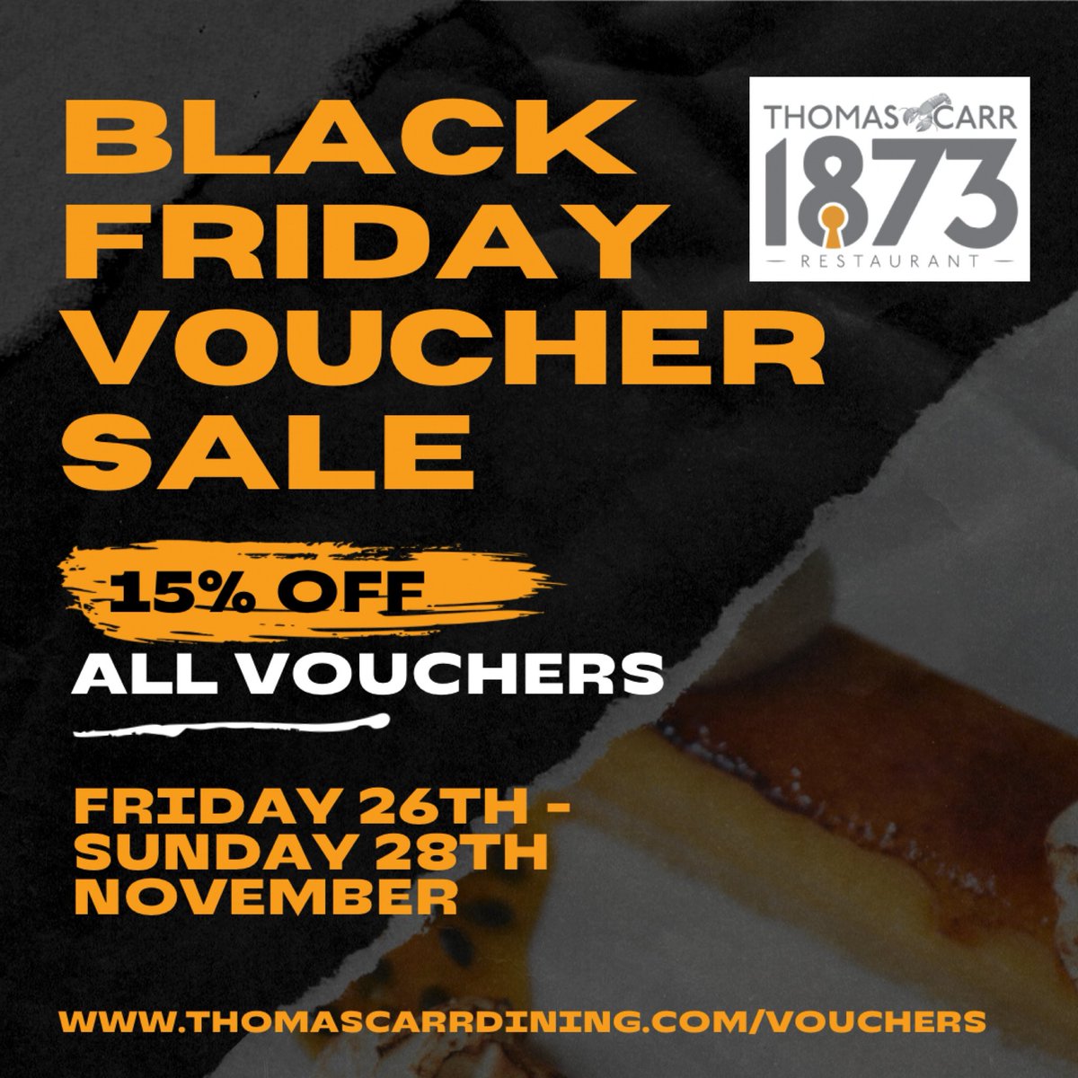 LIVE NOW ON OUR WEBSITE! 
✨15% off all vouchers purchased online✨
We’ll be running this through until Sunday evening so don’t forget to grab yourself a great present for someone (or yourself)! 

#blackfridaysale #BlackFridayDeals #ilfracombe #michelin #devon