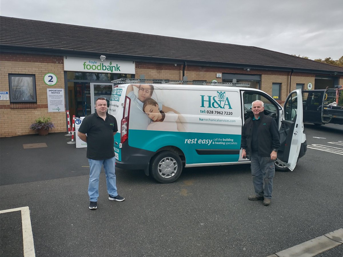 hagroup1993's tweet photo. As part of our commitment to work with local enterprises in assisting the most vulnerable in our community we have teamed up with Foyle Foodbank &amp; @MFoodbank. We are delighted to say we now offer both logistical &amp; financial support to both food banks! 😀
https://t.co/EpZ9tWL5wz https://t.co/6fZmxXhnep