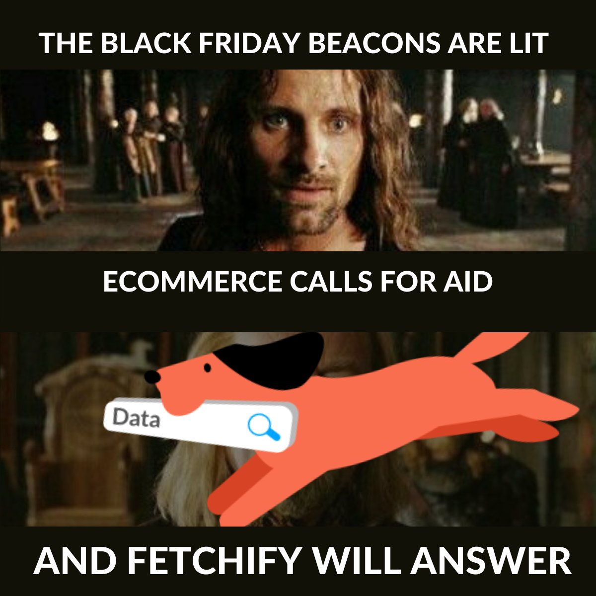 craftyclicks's tweet photo. Whatever this weekend may throw your way, you know Fetchify is there for you

- speeding your customers through checkout 

- verifying every address, email and phone number 

- helping every delivery reach the right person

#BlackFriday #ecommerce #LOTR https://t.co/YqXt2UwBhD