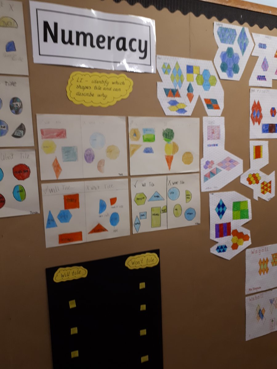 LawheadPS's tweet photo. P4 completed their work with @univofstandrews by creating blue print photographs. They used seaweed, shells and wooden letters to create designs. In maths they worked on investigating which 2D shapes could tile. In science they investigated the #magnuseffect https://t.co/IDnB76XXaX