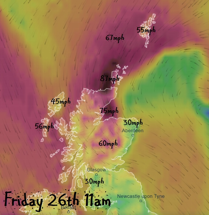WindyWilson88's tweet photo. WIND GUSTS 

Windy says just the crayons for me but we get by 

Give or take a few mph, this is how it's looking about 11am this morning 

#StormArwen #WindGusts #InWindyWeTrust #MonTheCrayons https://t.co/pCu6FjeMYk