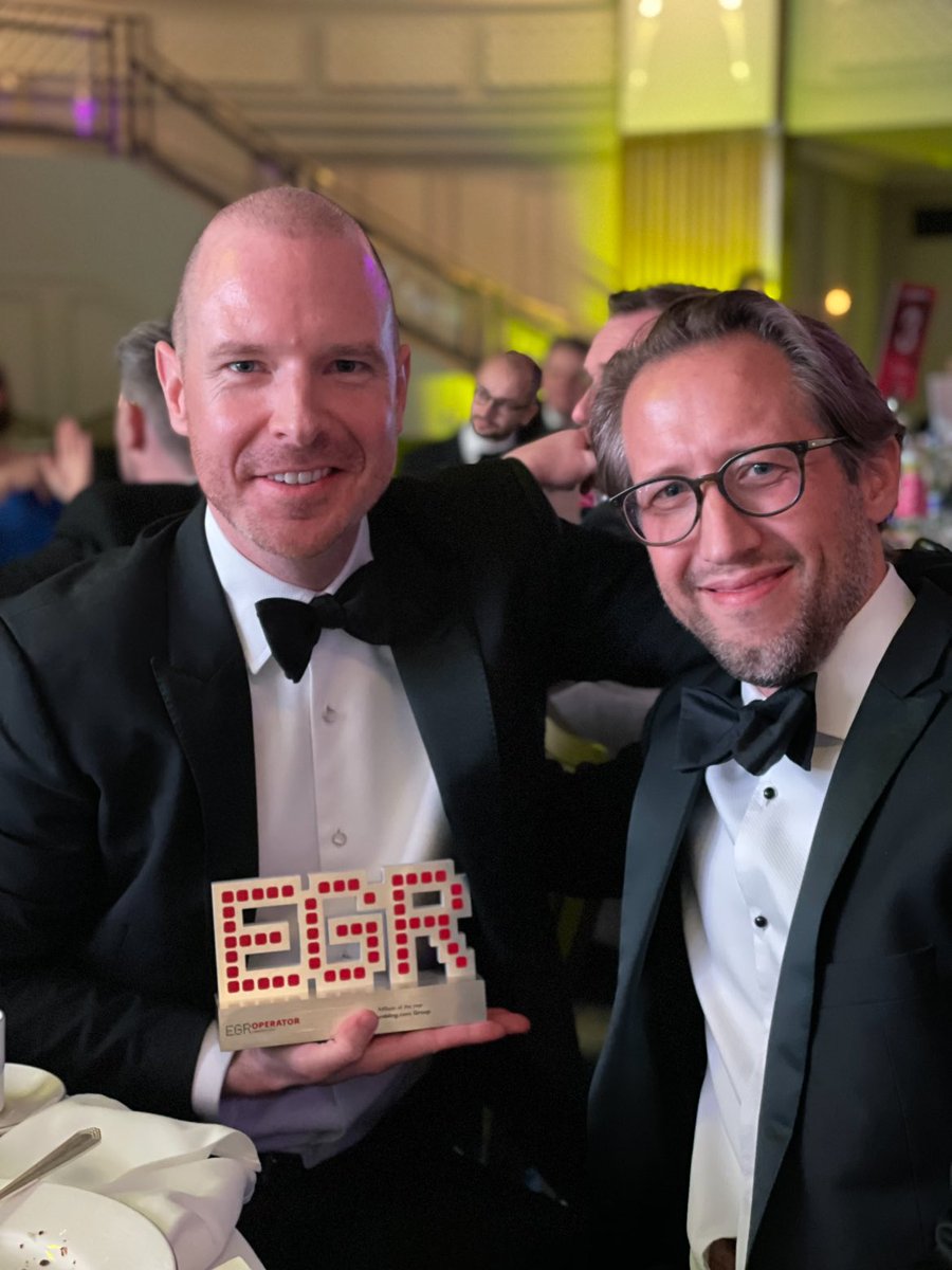 charlesgillespi's tweet photo. After delivering industry leading growth and a landmark IPO in the U.S., @gambling_group has been honored by our peers as the Affiliate of the Year by @EGRIntel! Massive thanks to my brilliant, unstoppable team, it is so well deserved 💪🏼🥳🤩🥂🚀 $GAMB https://t.co/AQoqtsUr0y