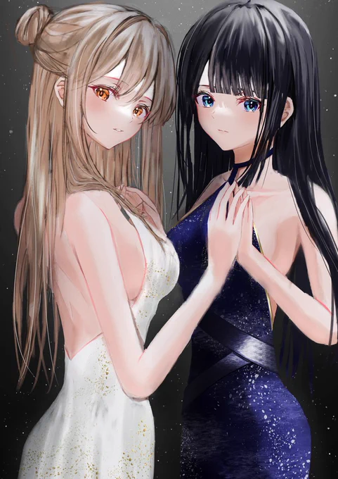 パーティーの後で
#創作百合 