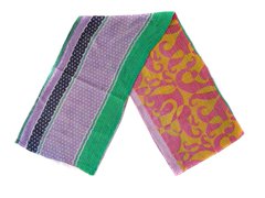 New Indian Cotton Kantha Fashion Scarf Reversible Bohemian Handmade Pareo Band SM58