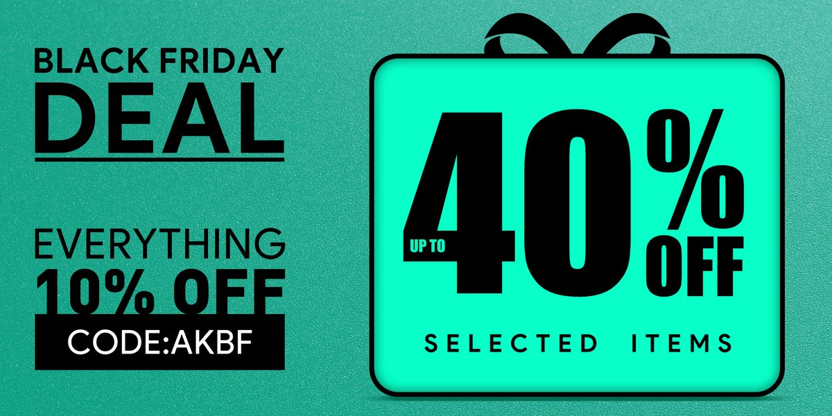 #BlackFriday 🔥🔥🔥
😆Don't miss AUKEY's Black Friday offer!
-Get 40% off on selected items (Code: 40BF)
-Enjoy 10% off on all items (Code: AKBF)
-👉bit.ly/3cRBFbG
#AUKEY #electronics #deal #blackfriday #powerbank #lamps #charger #earbuds #earphones #headphones #hub