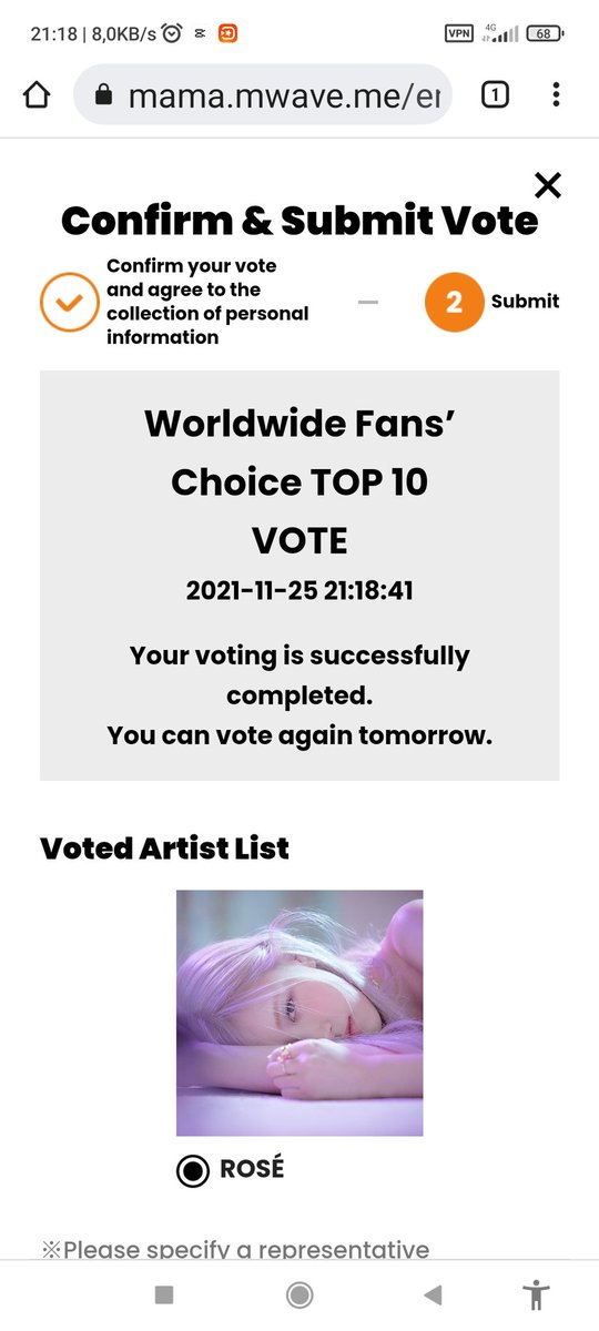 thachthilua2's tweet photo. Vòng 2 rồi tranh thủ thôi
I vote #MAMAVOTE #rosé https://t.co/xZciOzIAob