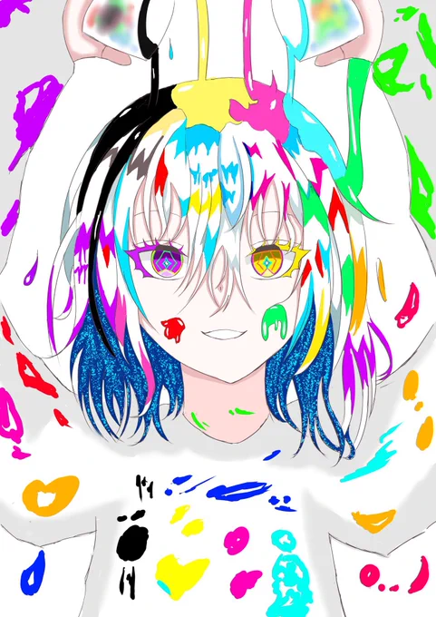 その時によって髪色が少し変わる代理 