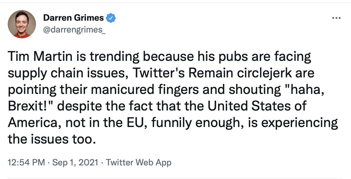 BrexitBuster's tweet photo. @Stuzipants @ShihabSJoi @miffythegamer I see Grifter Grimes’ creepy obsession with masturbation in all its many forms continues, especially the ‘circle jerk’… accusing others of that for which he is guilty? #CircleJerk #WaftyCrank #GrifterGrimes #VeryHandy https://t.co/Y9Yc0mREDt