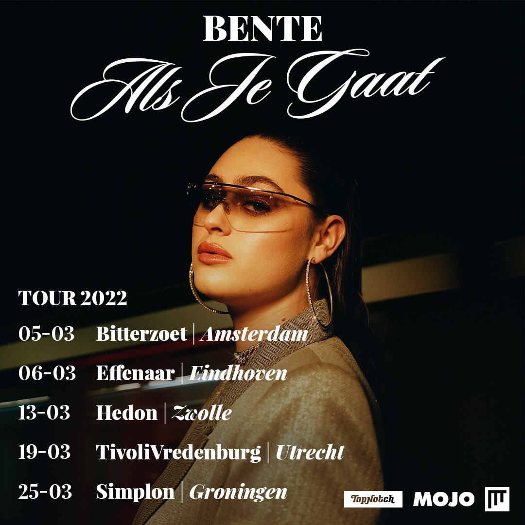 Ik mag op tour! Koop NU je kaartjes via deze link 💘

bit.ly/bentestourlijst