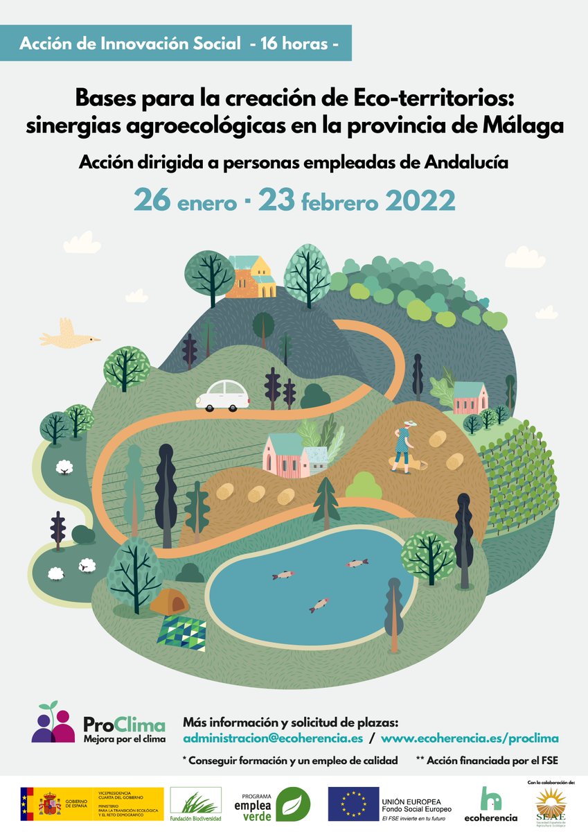 🧩Si te dedicas a la #agroecología o a la #alimentaciónsostenible en #Málaga participa en nuestra encuesta forms.gle/aNowYU6d87MtQx… que servirá como base para crear #sinergias agroecológicas por el #clima en #Málaga
#viernesporelclima #proclima #biodistritos #ecoterritorio