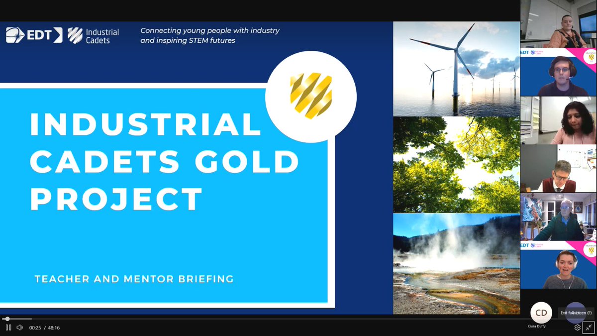 EDTScotland's tweet photo. We were delighted to run our virtual teacher/mentor training for the #industrialcadet Gold Project during #ICawardsweek21! Teachers and mentors gained valuable insight into how they will work together for the #ICgoldproject, launching next week🏅#STEMeducation https://t.co/IzXOsu8dEU