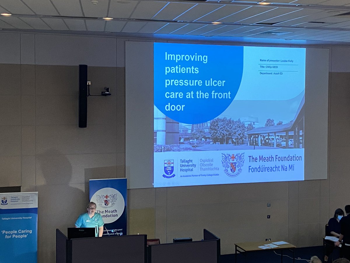 Congrats @LouiseK80973341 on receiving the Mary O’Connor award on your project for improving #pressureulcers care at the front door <a href="/GediTuh/">GEDI TUH</a> <a href="/ed_tuh/">TUH ED</a> <a href="/wearetuhf/">Tallaght University Hospital Foundation</a>