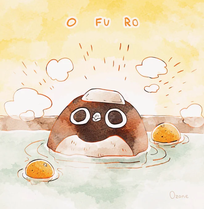 【お風呂】
ほかほかぬくぬくアデリーペンギン🛀🧼🚿🐤
#いい風呂の日  #アデリーペンギン 