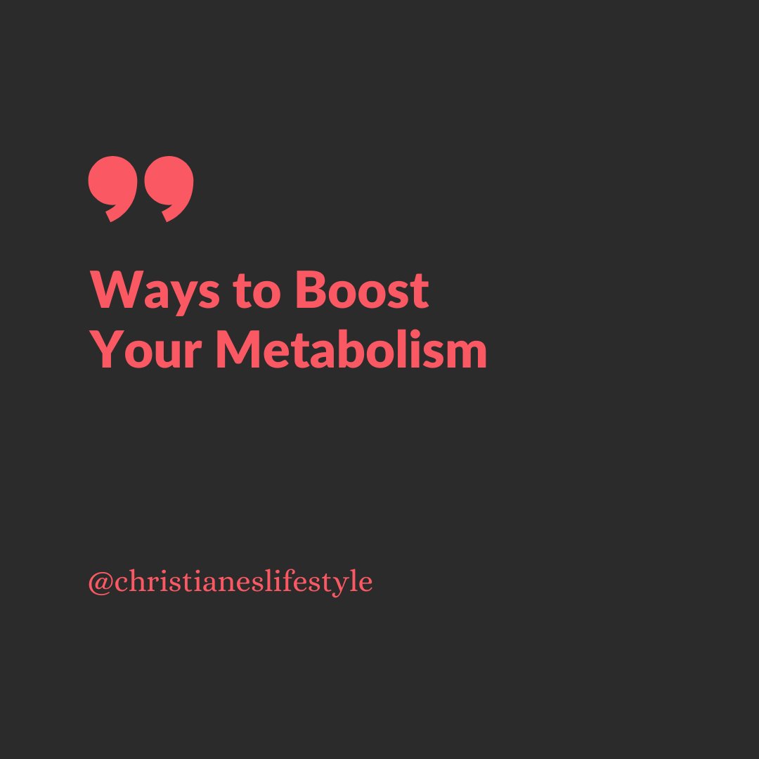 ChristianesLife's tweet photo. Boosting metabolism is the holy grail of weight watchers everywhere, but how fast your body burns calories depends on several things. 
⁠
Check the link to know how you can boost your metabolism: https://t.co/MG23nz6i9z⁠
⁠
⁠
#christianeslifestyle #healthyliving https://t.co/Ki4a7qyxty