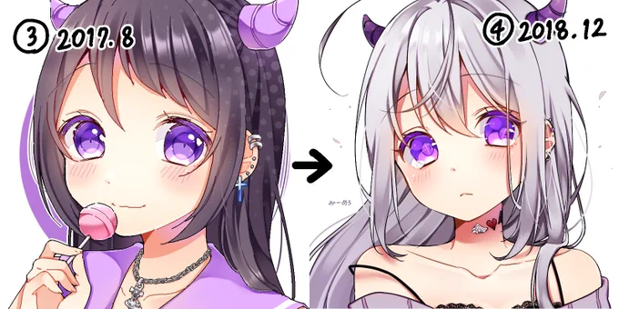 みーめろで見るイラスト成長記録 