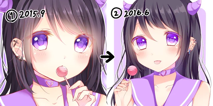 みーめろで見るイラスト成長記録 
