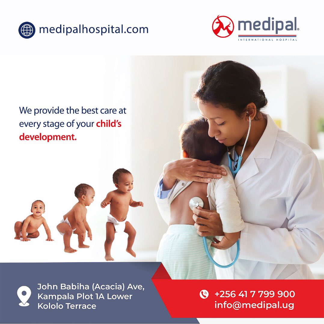 MedipalHosp's tweet photo. Trust Medipal Hospital for the best care at every stage of your child’s development.
📍 Plot 1A John Babiha(Acacia) Avenue.
🔗https://t.co/mrkDHuhu8B
#Medipal #GeneralCare #ChildCare #healthcare #HealthyChildGrowth #FridayFeeling https://t.co/adEU2R0YKW