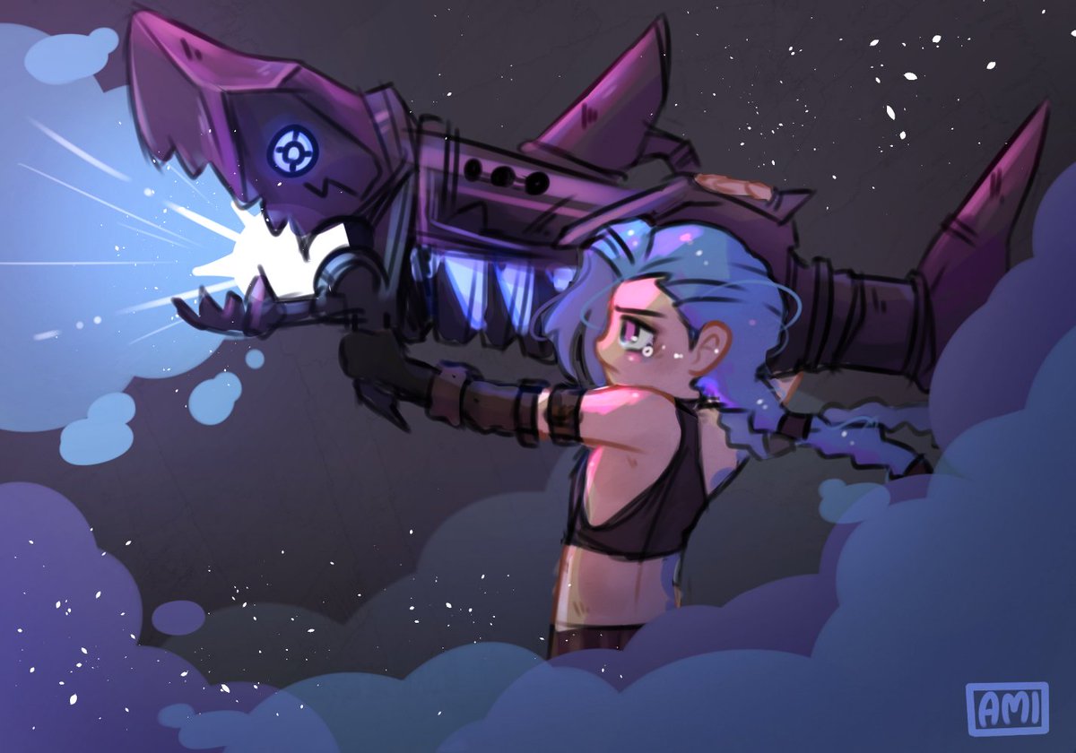 amicyberspace's tweet photo. ☁️POW POW!☁️

#arcanefanart #arcane #jinxwashere #Jinx #LeagueOfLegends @arcaneshow https://t.co/3rtKYLmQ7F