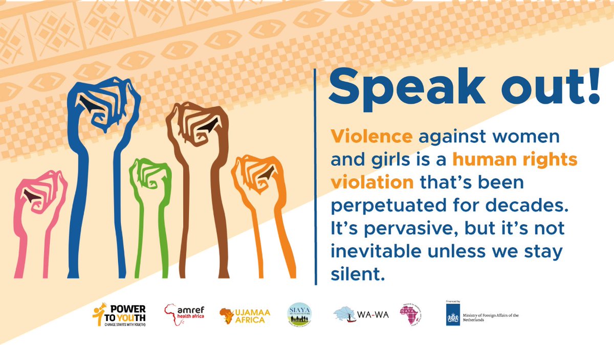 Gender-based violence exists everywhere. To change this reality, everybody has a role to play. The Netherlands stands in support with gender-based violence survivors #NLagainstGBV #OrangeTheWorld #16Days #16DaysofActivism  #genderequality #PowerToYouth #Power2YouthKenya