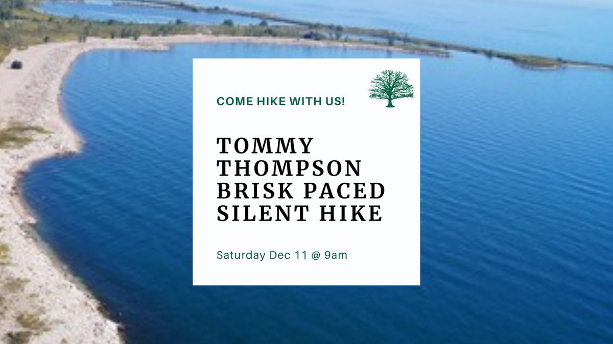 We're hosting a 10km fast paced “silent hike” on Sat Dec 11 at Tommy Thompson park. Come and be present, view nature and practice breathing with tranquility.
🌿 Register at bit.ly/LetsHikeTOEven…. All are welcome!
#hikingtoronto #toronto #torontolife #letshiketo #lesliespit