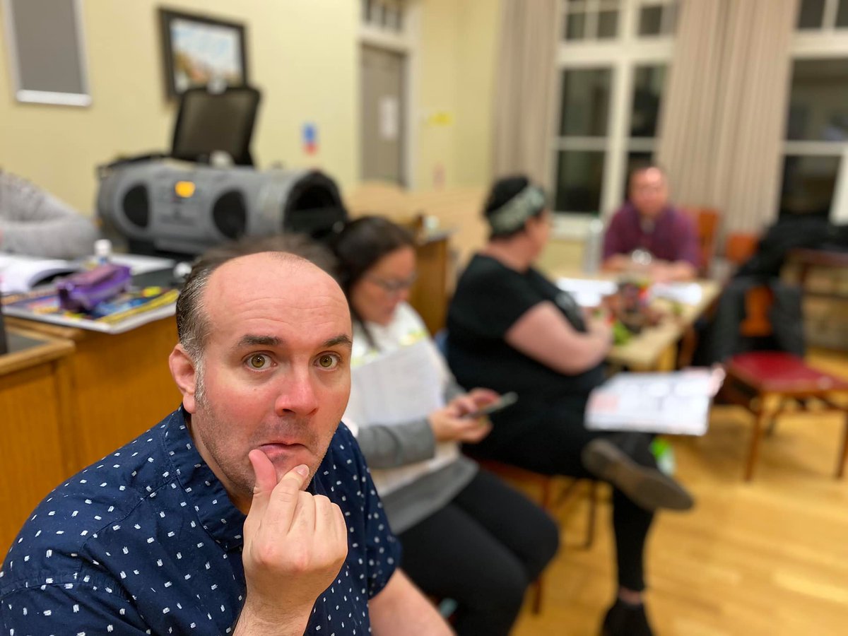 RChickenPlayers's tweet photo. Its Dress rehearsal! Arrghhh tickets are still on sale at https://t.co/txpbSPPAy2 come see the @NewbridgeMemo pantomime starting tomorrow! Arrrghhh! https://t.co/x2Lojozl4Z