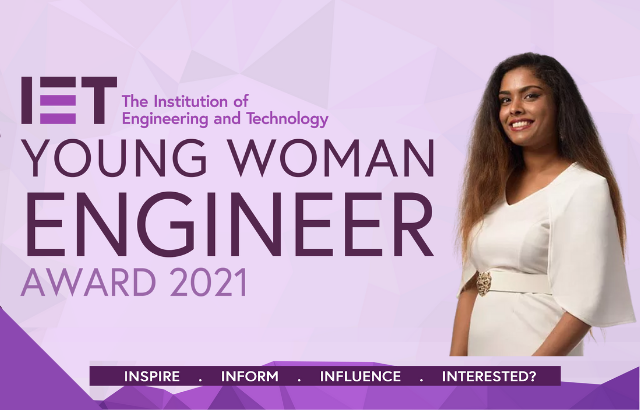 Congratulations to one of our former students Dilani Selvanthan, who has been nominated as a 2021 <a href="/TheIET/">The IET​</a> Young Women Engineer finalist. 

The results will be announced next Thursday, 2 December, and we wish Dilani good luck!

Read more: eecs.qmul.ac.uk/news-and-event…