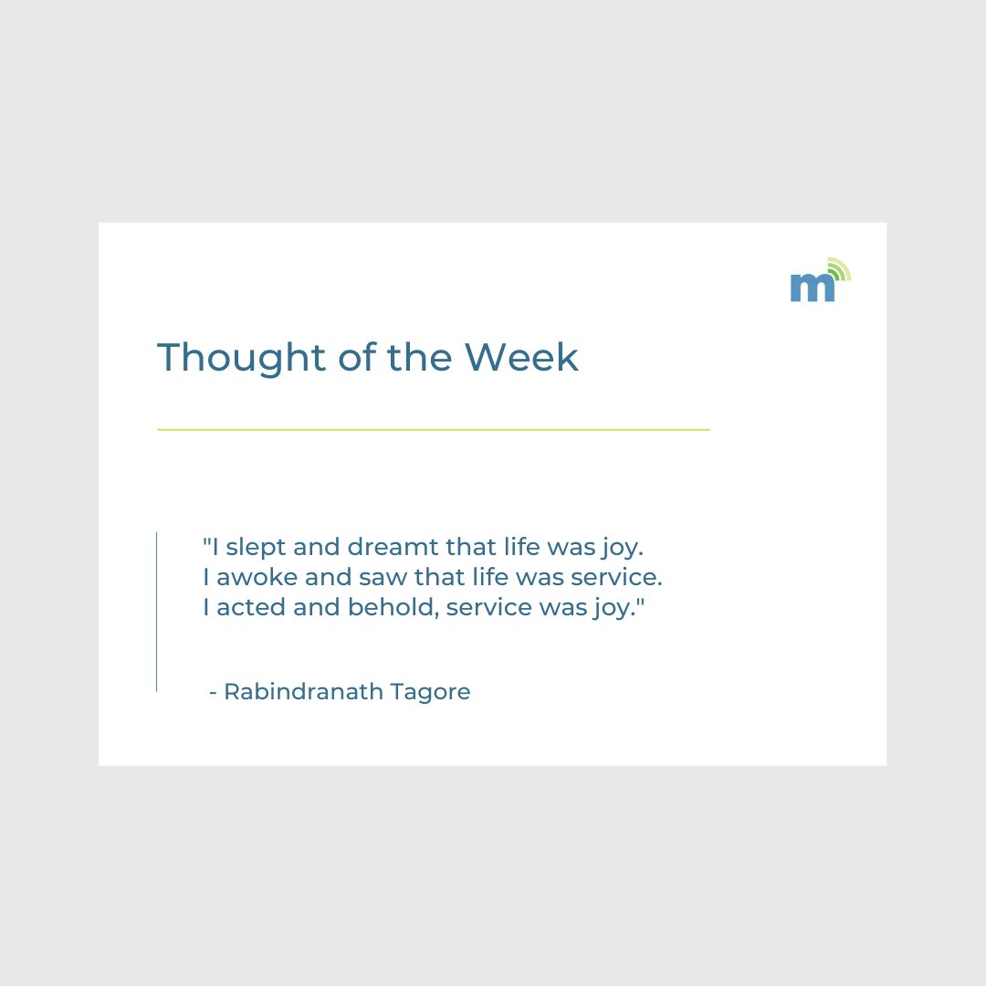 "I slept and dreamt that life was joy. I awoke and saw that life was service. I acted and behold, service was joy."
 -Rabindranath Tagore

This #ThoughtOfTheWeek is brought to you courtesy of MobileHelp COO, Mr. Dennis Boyle.

#Life #SeniorLife #LifeQuotes