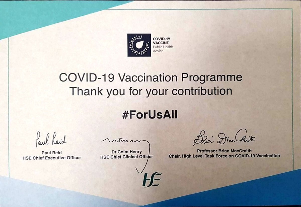 Darragh_OL's tweet image. Nice letter of appreciation from @HSELive @paulreiddublin @CcoHse @muirtheimhne to pharmacies delivering #COVID19Vaccination. Pharmacy teams worn down by the pandemic are digging deep again now for roll-out of #BoosterShots
#ForUsAll #ThinkPharmacy