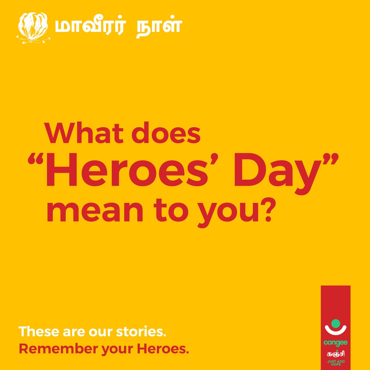 congeeofhope's tweet photo. What does “Heroes Day” mean to you?
“மாவீரர் நாள்” பற்றிய உங்கள் எண்ணம் என்ன ?
Share your thoughts in comments!
உங்கள் கருத்தை பதிவு செய்யுங்கள��!
#valor #commitment #honour #identity
#CongeeofHope #tamil #eelam #Maaveerar #மாவீரர்நாள் #heroesday #Srilanka #freedomfighters #Heroes https://t.co/0mOgCjFtcw