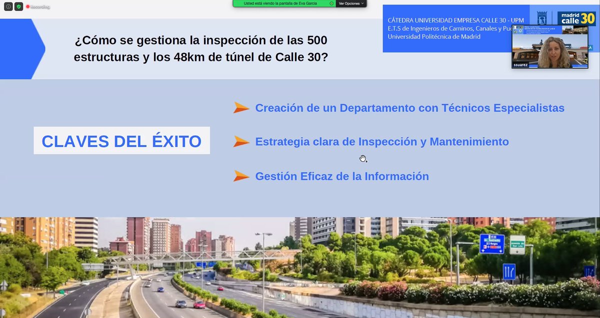 Emesa30's tweet image. 🔜 3 aspectos claves para la gestión de las infraestructuras:

- Equipo propio de ingenieros
- Estrategias de inspección y mantenimiento
- Facilitando una gestión eficaz

Sonia Suárez, directora de producción de EMESA

@La_UPM @MadridCalle30
 
#ingeniería #madrid #m30madrid