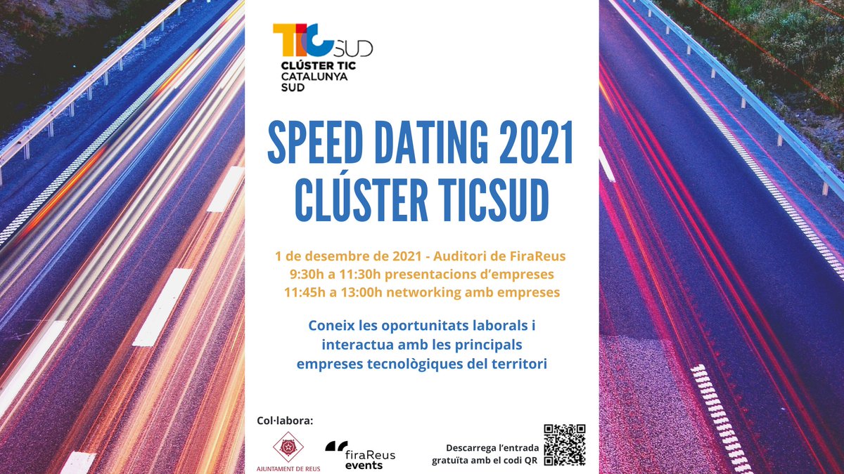 sergi_novo's tweet photo. ⭐️Tot a punt pel #SPEEDDATING2021 de @TICSud amb:
@CLEARPEAKS
#Viajesparati (@Esquiades)
#Digivision
@globalt4e
@GrupoCastilla
@ICCBroadcast
@Magnorecom
@movertis
#Nemon Intelligence in Business
@studiogenesis
@TSystems_Iberia
@ctaima
@viewnext(IBM)
@xipset_
🟢Entrada gratuïta⬇️ https://t.co/UApqDW4o8s