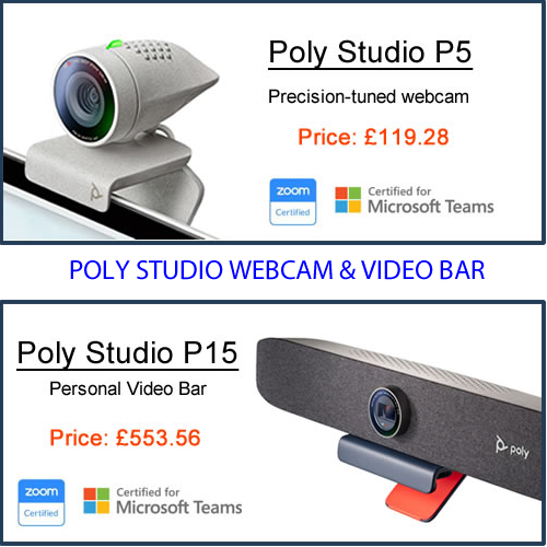 SolutionsRnd's tweet photo. Professional meetings deserve pro devices. Poly Studio P5 Webcam &amp; Poly Studio P15 Personal Video Bar 2 fine examples of how you can look/sound your best when WFH or at the office
https://t.co/JR51Wielnl #PolyStudio #PolyStudio #PolyStudioP5 #PolyStudioP15 #WFH #HybridWorking https://t.co/VPu2aJekfd