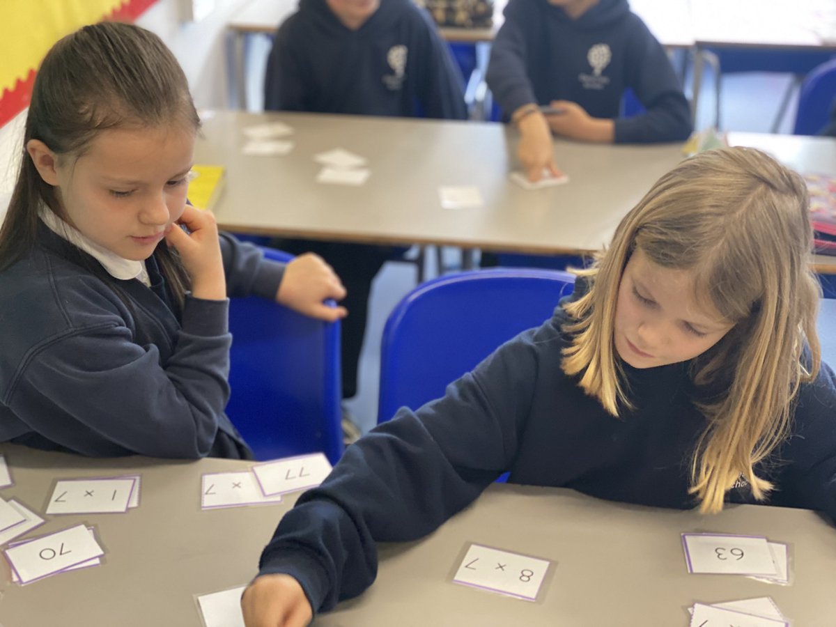 DanesfieldY4's tweet photo. Busy learning our 7 times table this morning with lots of fun and games #multiplicationfun @DanesfieldSchl https://t.co/43JeTtyCpt