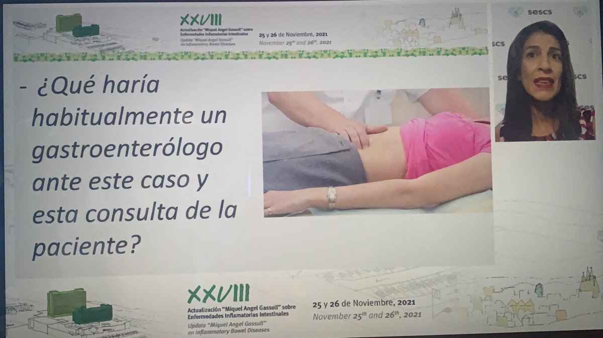 IBDcanruti's tweet photo. Toma de decisiones compartidas en la EII. La Dra. Perestelo-Pérez nos habla sobre ello #MAG21 @lilisbeth2010 https://t.co/2bRgmGsx6H