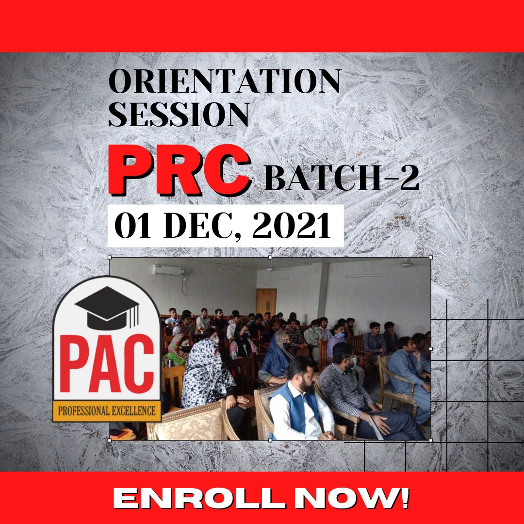 PACIslamabad's tweet photo. PAC is pleased to announce the orientation date of PRC Batch 2.
Get enrolled to book your seat now!

#pac #pacislamabad #ca #ICAP #languageofsuccess #prc #accounting #capakistan #icappakistan #thursday #education #businesseducation #bestinstitution https://t.co/LW5YYhXUlE