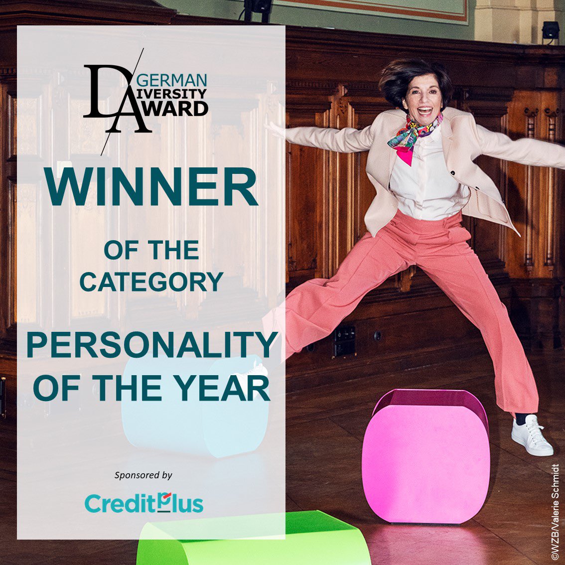 creditplusbank's tweet photo. Herzlichen Glückwunsch an Prof. Jutta Allmendinger für den #GermanDiversityAward in der Kategorie #PersonalityoftheYear!🎉
#creditplus #vielfaltplus #diversitymatters #diversitydriveseconomy #beyondgenderagenda #spotlightondiversity #gda | @Rudbel @BGA_Initiative @WZB_Berlin https://t.co/YuAq2SHie0